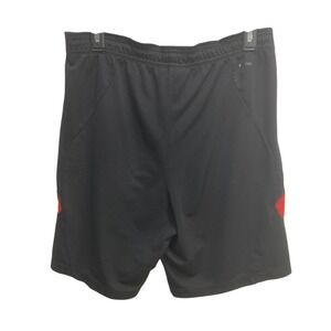 Adidas Predator Black Red Soccer Training Shorts Mens L ClimaLite Athletic